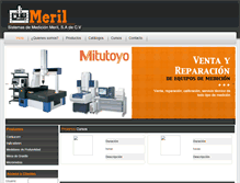 Tablet Screenshot of meril.com.mx